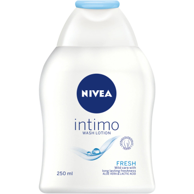 Emulsion dushi intim Nivea Intimo Fresh Comfort, 250ml, me aloe vera, e bardhë