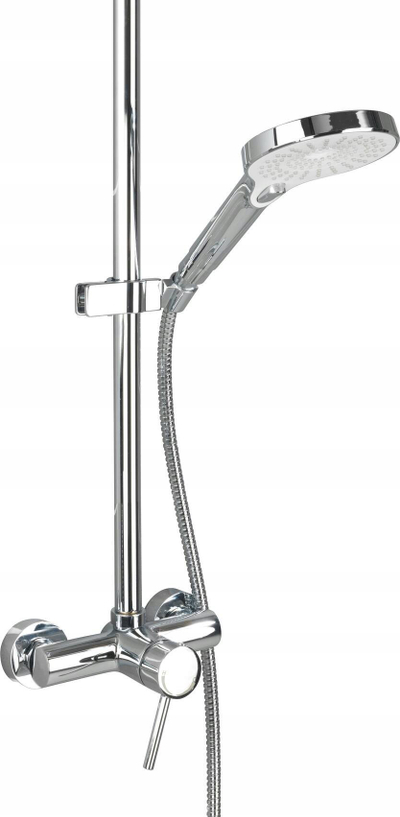 Mbajtëse dushi WENKO Brausegleiter Metal, për shufër dushi, metal krom, argjend