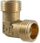 Фитинг аголен TDM Brass ELBOW, 1/2" F/F, од месинг