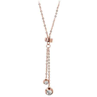 Varëse Troli me kristale, çelik inoks, rose gold