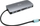 Dock USB C I tec Metal Nano, HDMI VGA LAN, karikues 100W, gri metalik