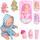 Set lodër kukull Baby Doll me vaskë, aksesorë banjoje, ngjyra të ndryshme