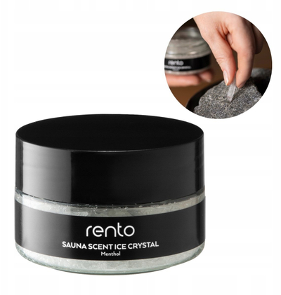 Kristale mentoli për sauna Rento Menthol, aromë mente, 30g, transparente