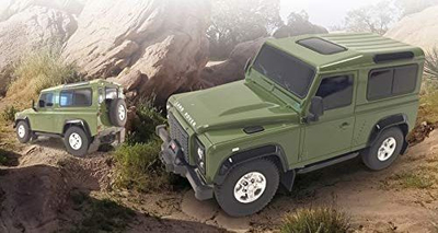 Makina me telekomandë Jamara Land Rover Defender 1:24, 7 km/h, jeshile