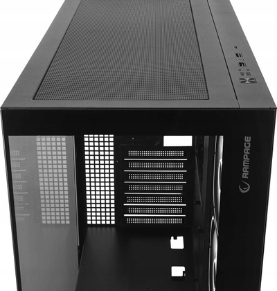 Kuti kompjuteri Rampage Hydra V1, ARGB Fan Hub, 4x USB C USB A, e zezë