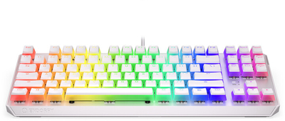 Tastierë Endorfy Thock TKL Pudding Onyx White Red, Kailh Red, US, e bardhë