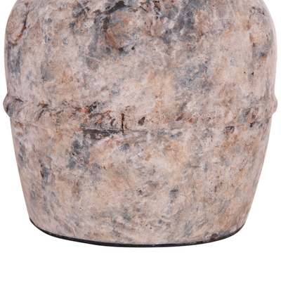 Vazo dekorative tavoline Vermo HM4395, terrakotë, 17x19cm, gri