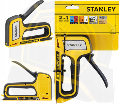 Kapsollues 2 në 1 Stanley STHT70440 0 Multi Tacker, për kapëse dhe gozhda, i verdhë