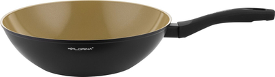 Tigan wok Florina Amvegan 28cm, alumin, për induksion, gri