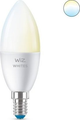 Llambë inteligjente WiZ Candle C37, 4.9W, E14, e bardhë
