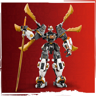 Set ndërtimi LEGO Ninjago Cole's Titan Dragon Mech 71821, 12+ vjeç, gri portokalli