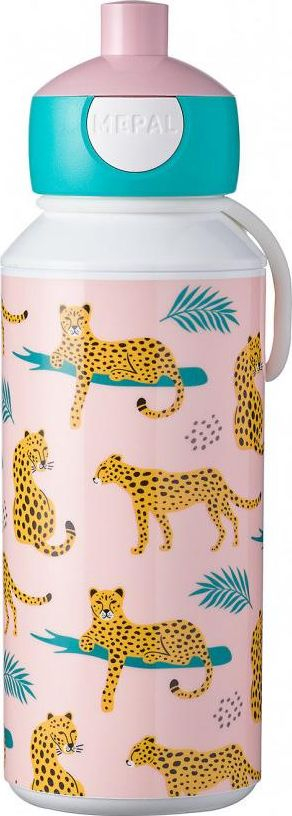 Шише за вода за деца Mepal Campus Pop-up Leopard, 400ml, повеќебојно