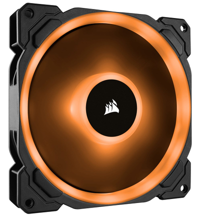 Кулер вентилатори за куќиште Corsair LL Series RGB, 140mm PWM, сет со 2 парчиња, црни