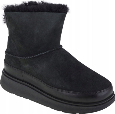 Çizme FitFlop GEN-FF Mini Double-Faced Shearling GS6-090, lëkurë dele, shollë Microwobbleboard, të zeza