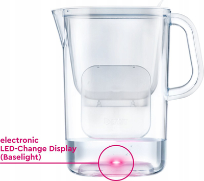 Kançë filtri uji BWT AQUAlizer Baselight, 2.6L, me shishe qelqi, transparente