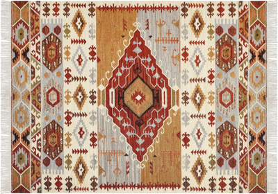 Tapet kilim PROSHYAN, lesh, 160 x 230 cm, shumëngjyrësh