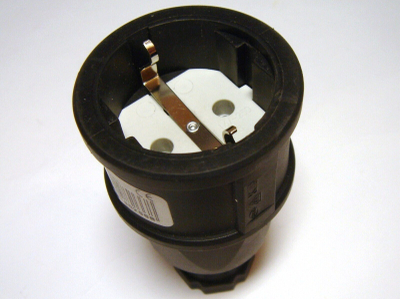 Kapak prizë gome N &amp; L 11390, 230V, IP20, i zi