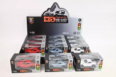 Set makina lodër XZ Ingenuity Die Cast, 1:36, pull back, shumëngjyrëshe