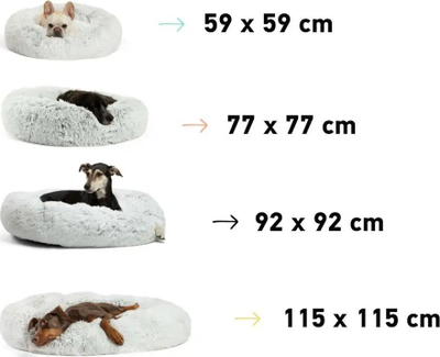 Shtrat qeni Best Friends by Sheri Calming Donut Frost Shag Cuddler, 36", gri