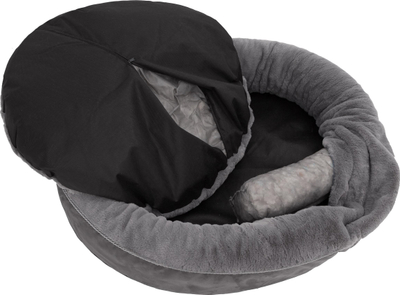 Shtrat qeni HobbyDog Medium Fur Sofa XL, 75x75cm, pelush, gri