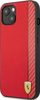 Футрола за телефон Ferrari FESAXHCP13SRE за iPhone 13 mini 5.4\", тврд капак, дизајн Carbon Stripe, црвена