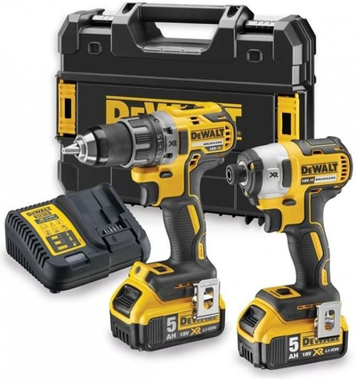 Set vegla elektrike DeWalt DCK268P2T, 6 pjesë, bateri Li Ion XR, në kuti TSTAK II