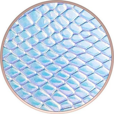 Mbajtës telefoni PopSockets PopGrip Iridescent Snake, gjenerata 2, sipërfaqe iridescente, blu