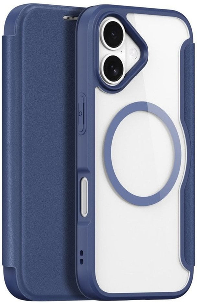 Kapak telefoni Dux Ducis Skin X Pro për iPhone 17, me MagSafe, me xhep portofoli, blu