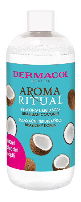 Sapun i lëngshëm Dermacol Aroma Ritual Brazilian Coconut, mbushje 500 ml