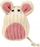Lodër për mace Love Story BOHO CAT Pink Mouse Small, 11x7x5 cm, rozë krem