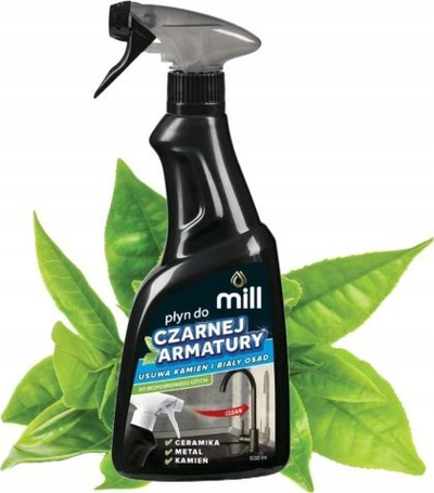 Lëng pastrimi MILL Black Fitting, 500 ml, për sipërme sanitare, i zi