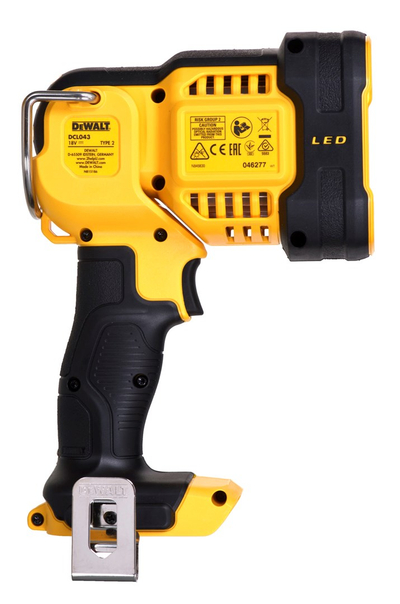 Elektrik dore Dewalt DCL043 XJ, pa kabllo, 1000 lm, i verdhë