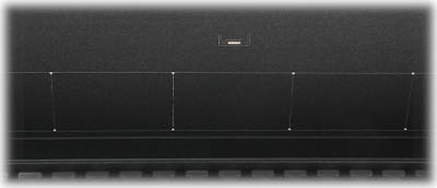 Rregall vertikal Skria Skria StalFlex, 19", 2U 130 mm, i zi