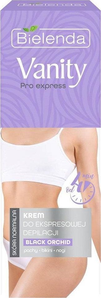 Kрем за депилација Bielenda Vanity Pro Express, тело, црна орхидеја, 75 ml