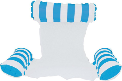 Karrige hamak pishine SP0767, e fryrë, 110 x 90 cm, blu e bardhë