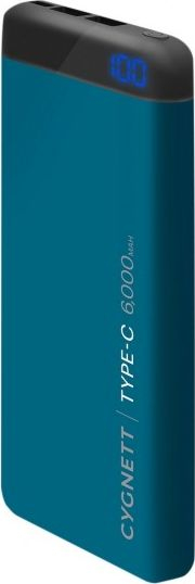 Powerbank Cygnett, 6000 mAh, i kaltër