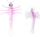 Karrem për peshkim Savage Gear 3D TPE Mayfly Nymph 5 cm, 2.5 g, 1 copë, rozë (50676)