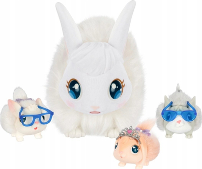 Set lodrash Little Live Pets Mama Surprise Bunnies, mama me 3 bebe, interaktiv, shumëngjyrësh