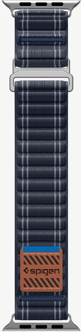 Rrip ore Spigen Fabric Band, për Apple Watch 49mm 46mm 45mm 44mm, najloni, blu nevi