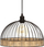 Llambë varëse Atmosphera Suwa, 35 cm, metal dhe rattan, e zezë
