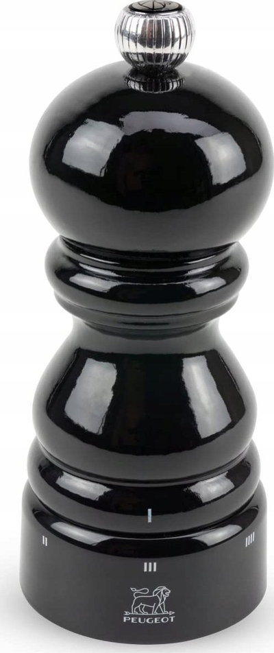 Mulli piper Peugeot Paris, 12cm, mekanizëm çeliku, i zi me shkëlqim