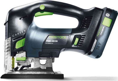 Sharrë pendulare Festool CARVEX PSBC 420 Li 18, 18V, thellësi prerjeje 120mm, e zezë