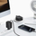 Karikues rrjeti Usams, 1x USB-C, kabllo USB-C tërheqëse, 20W PD QC, i bardhë