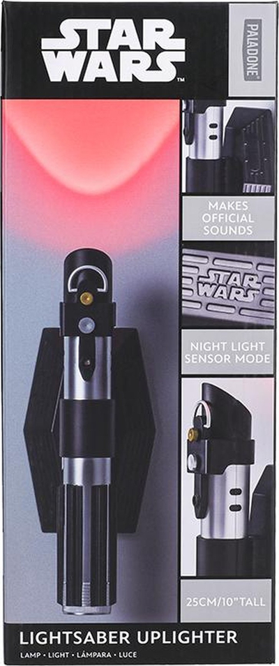 Llambë muri Paladone Star Wars Lightsaber, 25cm, dritë e kuqe, me zëra