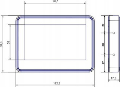 Panel me prekje ROPAM TPR-4WS-P, ekran 4.3", për OptimaGSM Neogsm-IP, i bardhë
