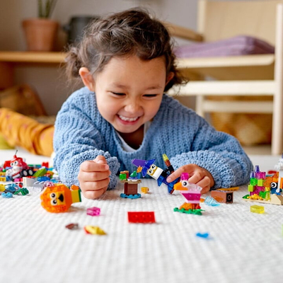 Kube krijuese LEGO Classic 11013 transparente