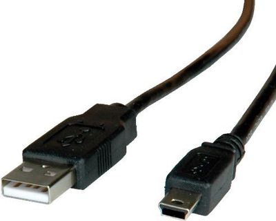 Kabllo USB Roline USB A në USB A, USB 2.0, 3 m, e zezë
