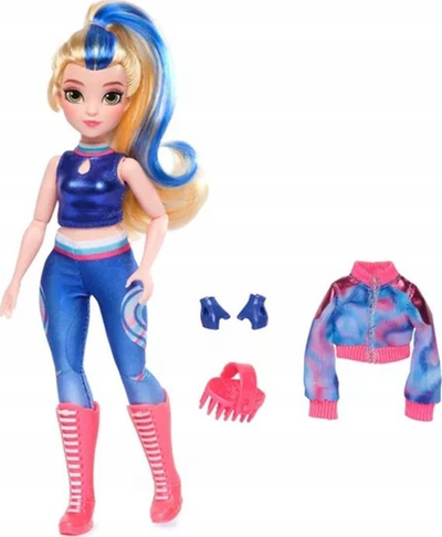 Kukull Fashion Unicorn Academy Isabel, 24cm, flok blu, shumëngjyrëshe