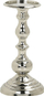Mbajtëse qirinjsh BUSAT Metal, 24 cm, metal, argjend