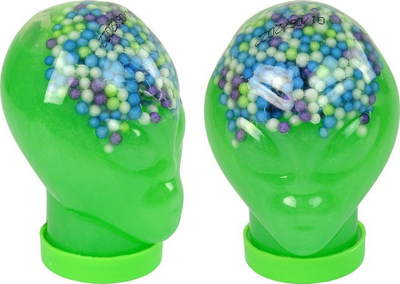 Lodër slime Okto UFO, me toptha shkumë, 100g, jeshile
